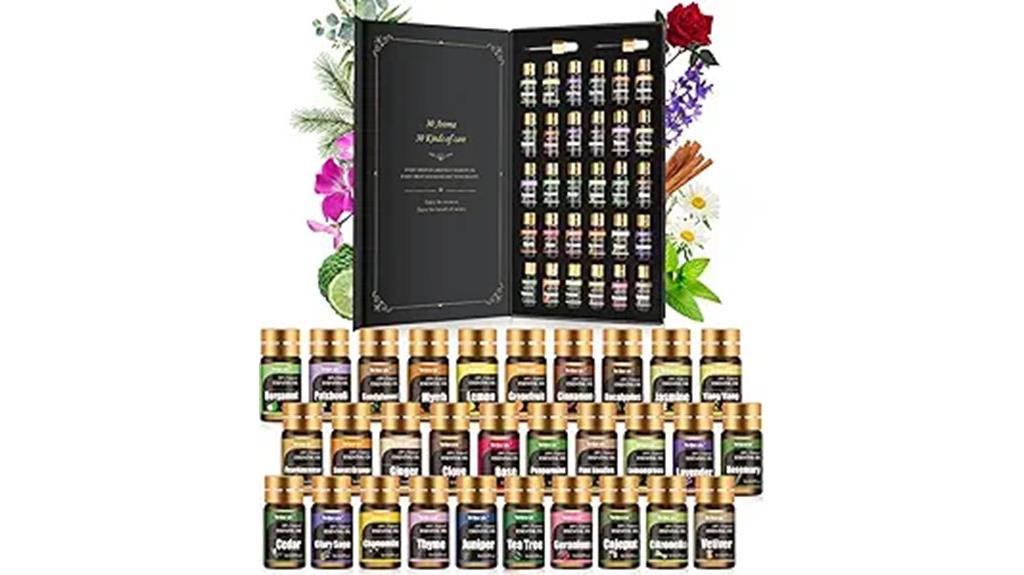 thirty 5ml essential oils