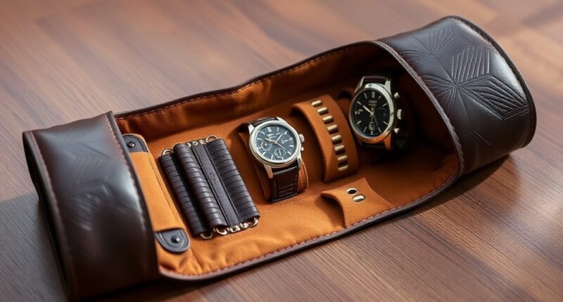 top leather watch roll picks