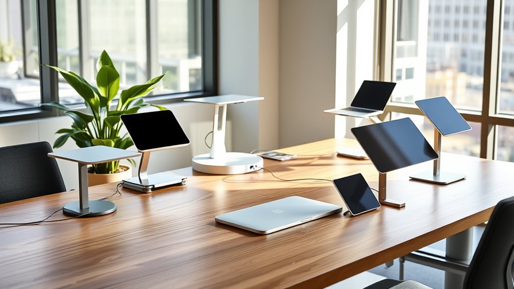 top sit stand desk converters