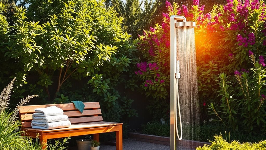 top solar showers for outdoor warmth