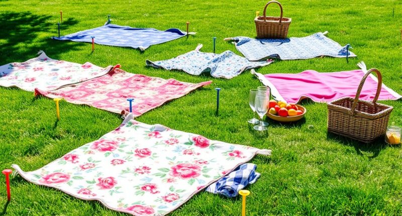 top stakes picnic blanket