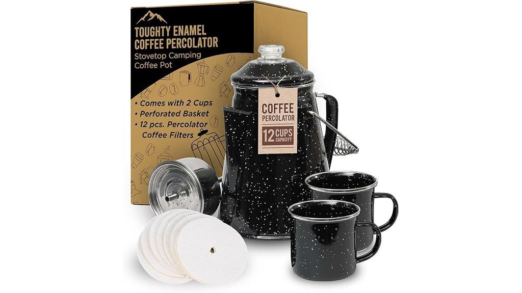 tough enamel coffee percolator