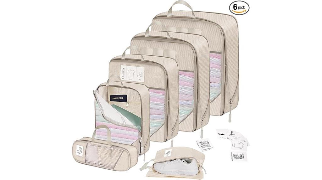 travel compression packing cubes
