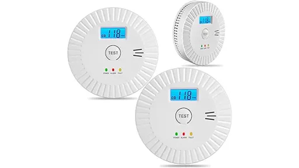 triple battery smoke monitors