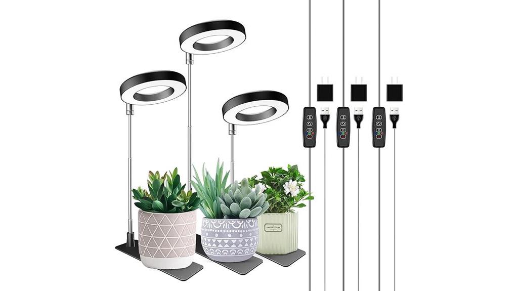 triple full spectrum grow lights