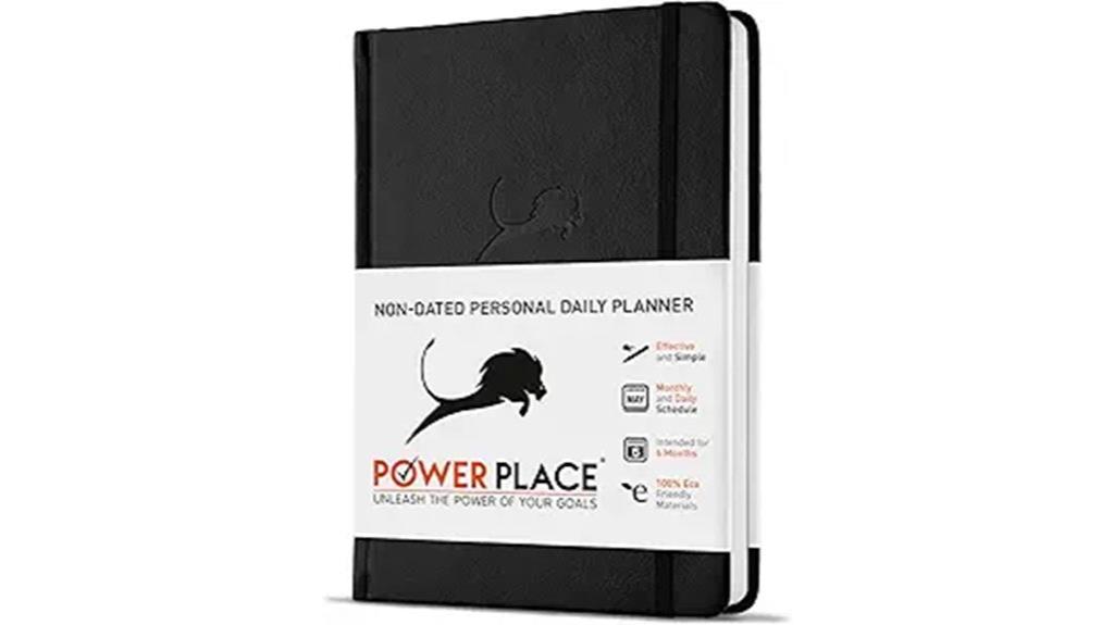vegan leather daily organizer