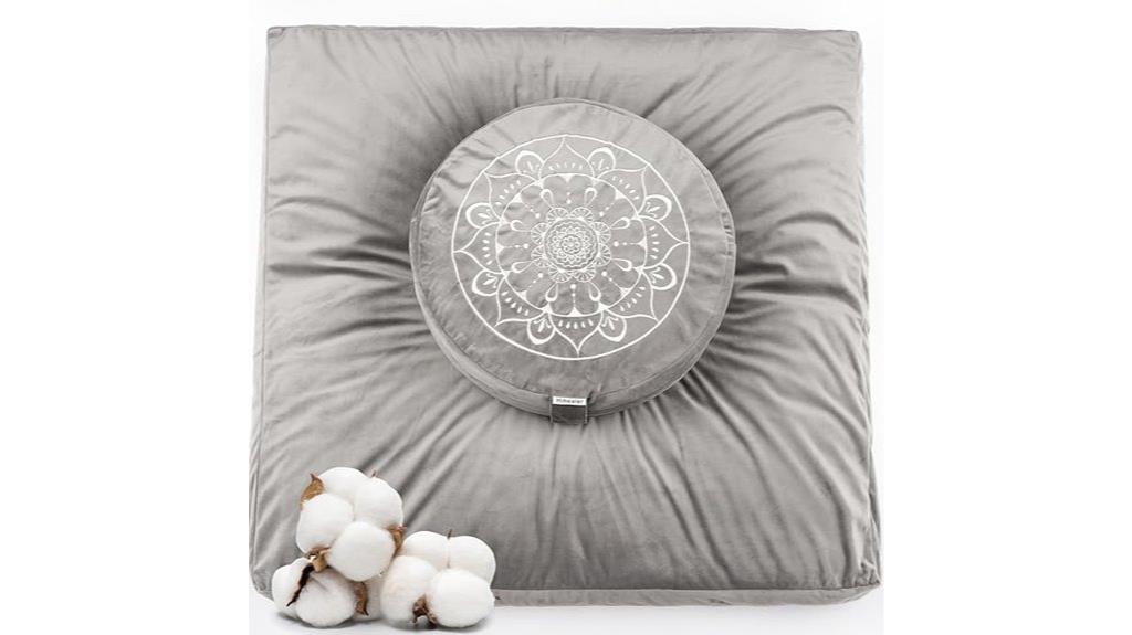velvet cover meditation cushion