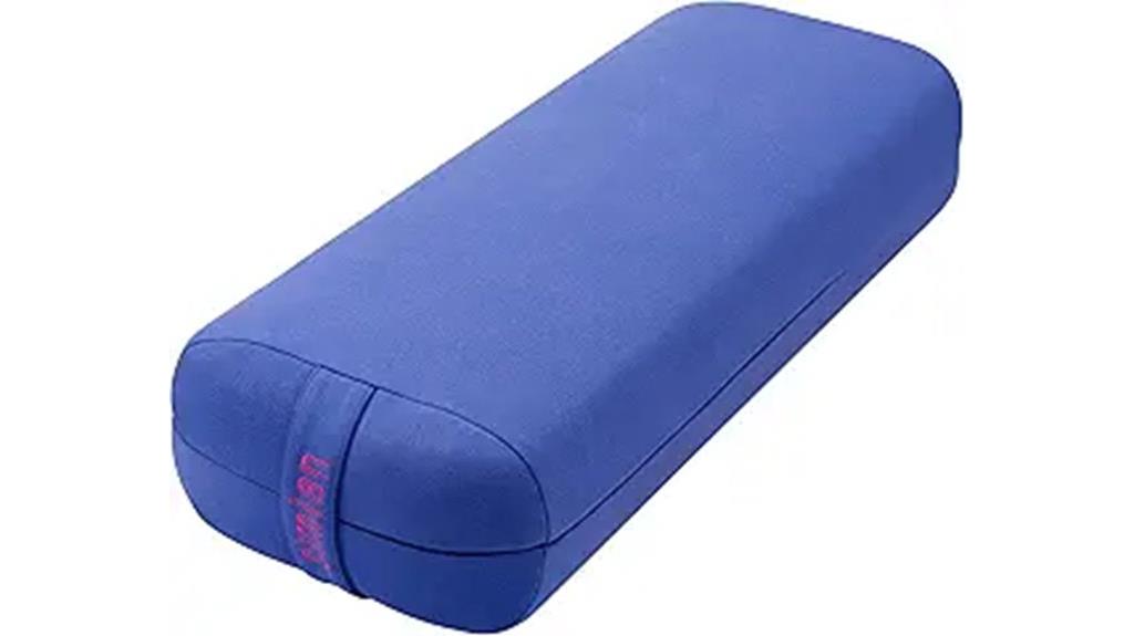 velvet covered meditation bolster