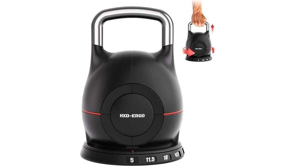 versatile multi weight kettlebell