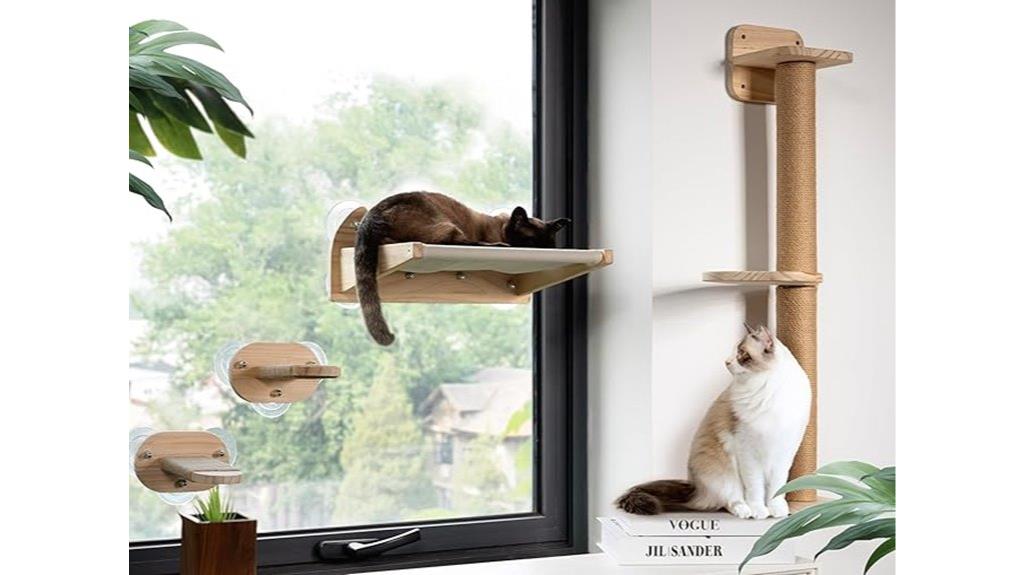 wall mounted cat perch