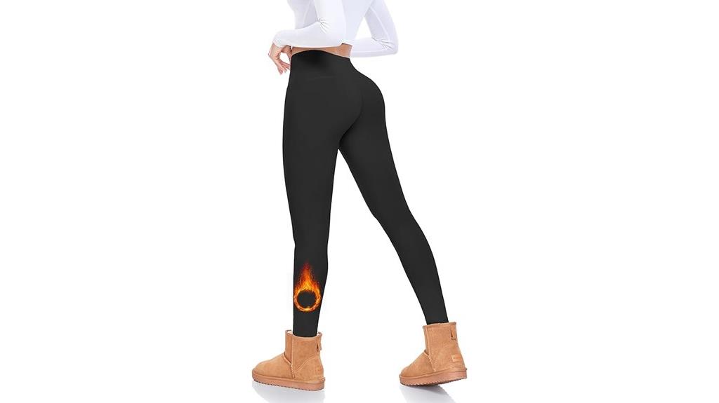 warm fleece lined leggings