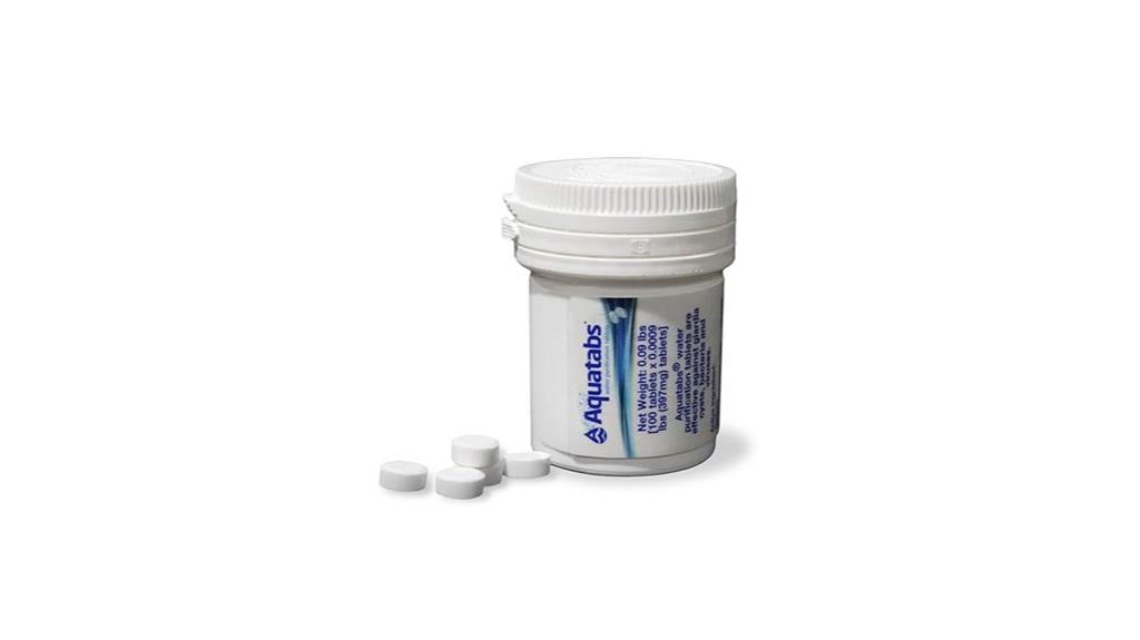 water purification tablets 397mg 100 pack