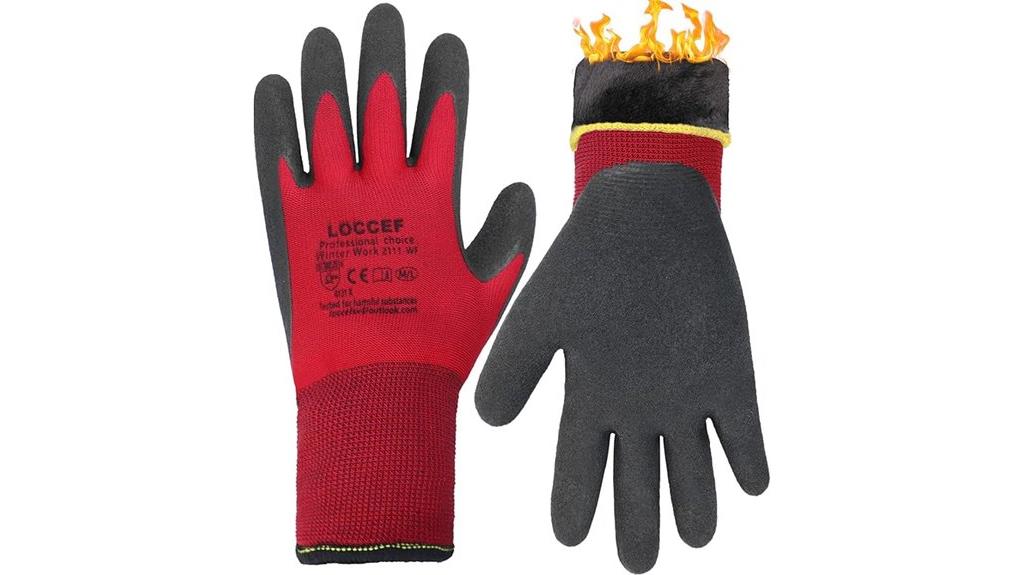 winter work gloves pair