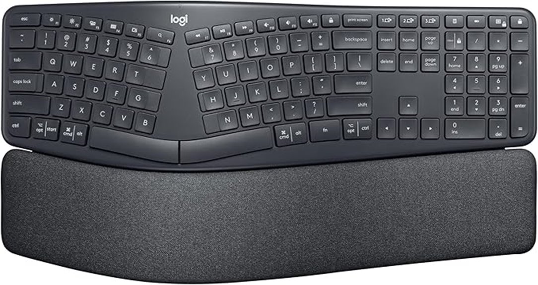 wireless ergonomic keyboard