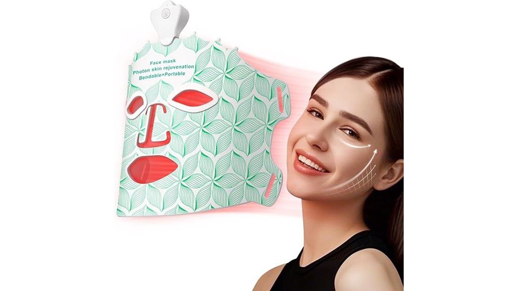 wireless multi color led mask