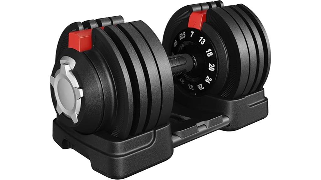adjustable dumbbell with handles