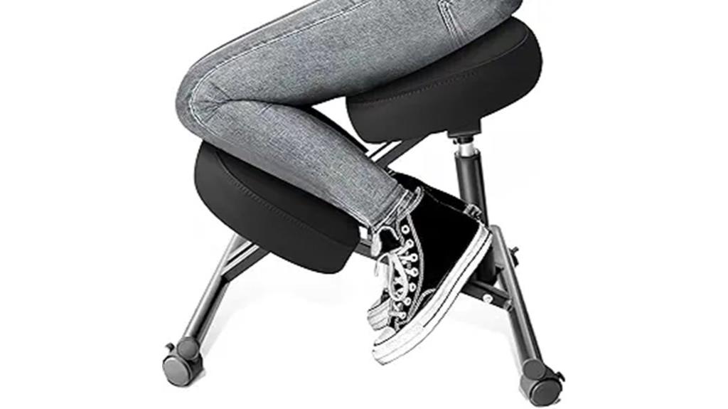 adjustable pu leather kneeling chair