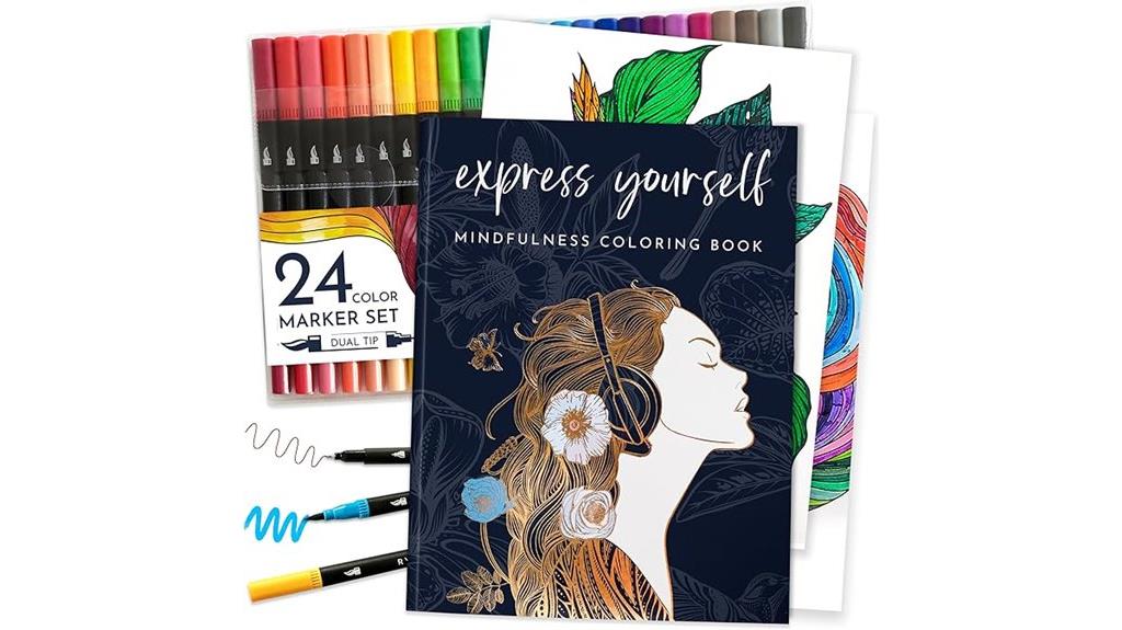adult coloring book markers