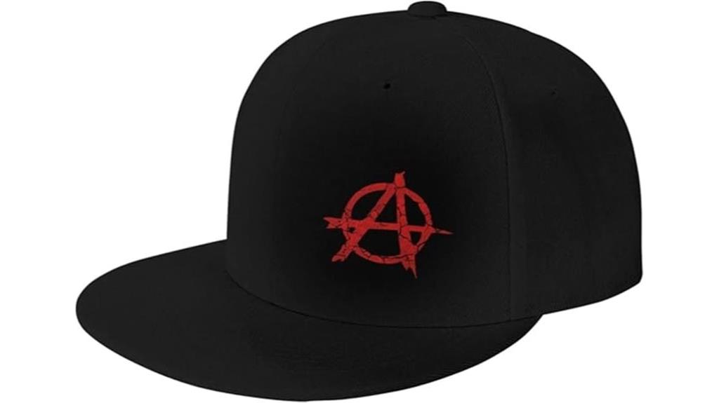 anarchy distressed baseball cap