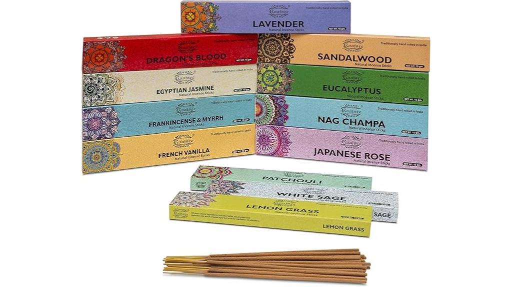assorted 12 pack incense sticks