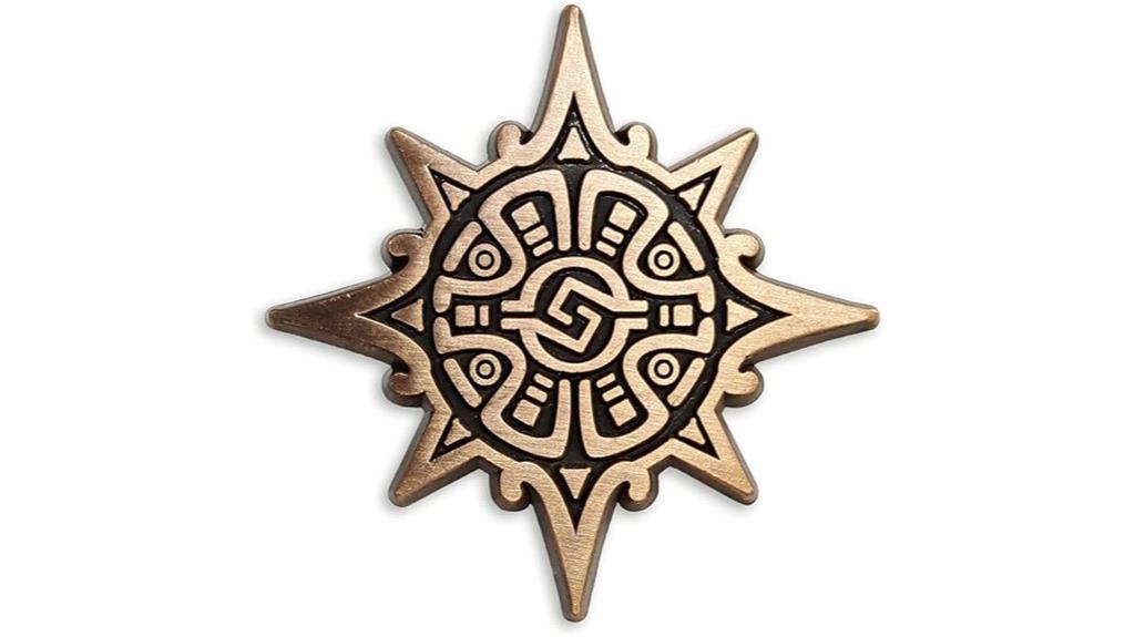 aztec warrior pin
