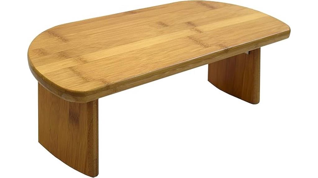 bamboo kneeling meditation bench