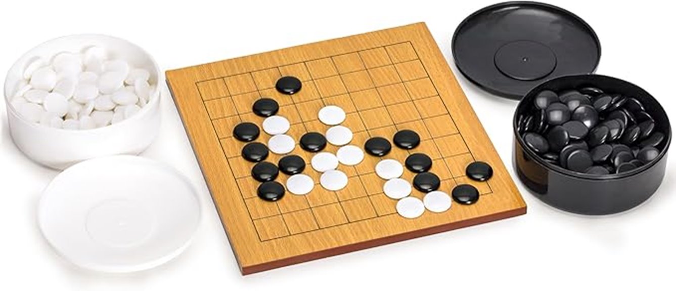 beechwood 9x9 go board