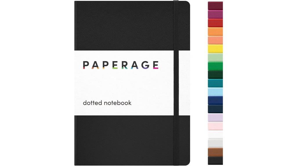 black dotted journal