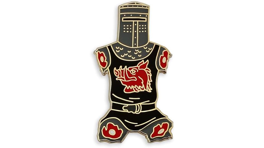 black knight enamel pin
