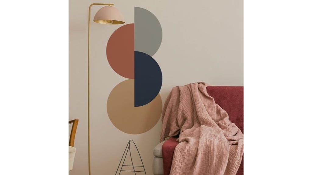 boho circle wall decals