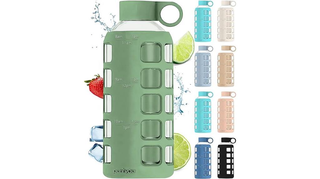 borosilicate glass water bottles