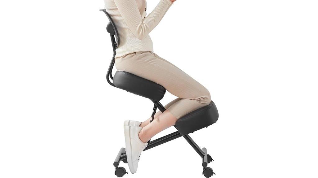 comfortable back support kneeling chair