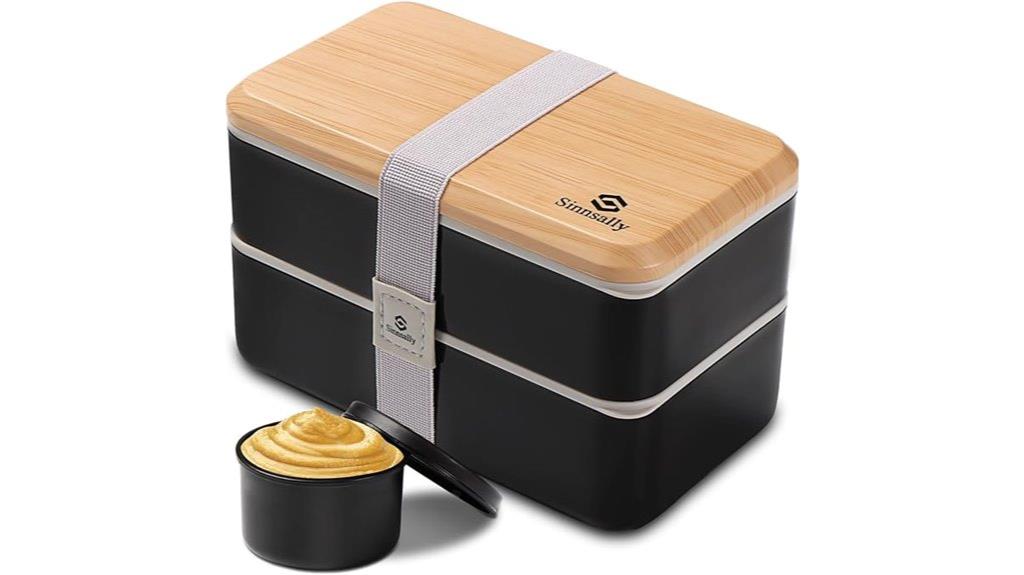 compartmentalized bento box set