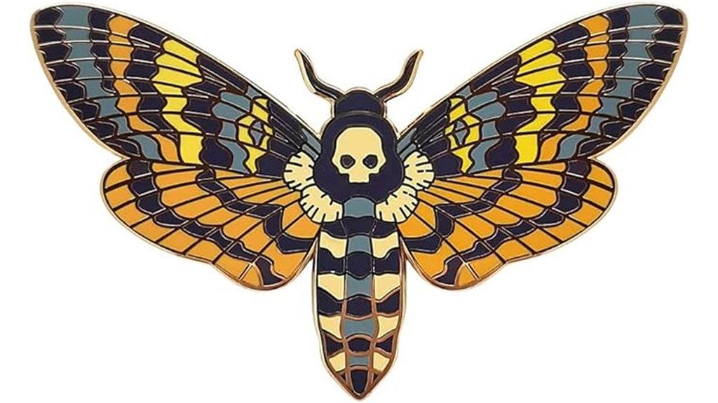 death s head moth pin