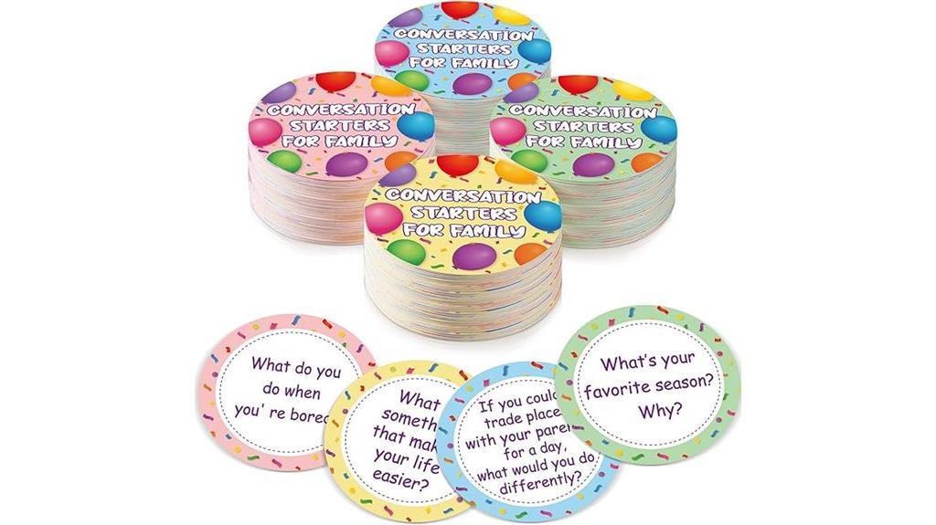family themed conversation starter cards
