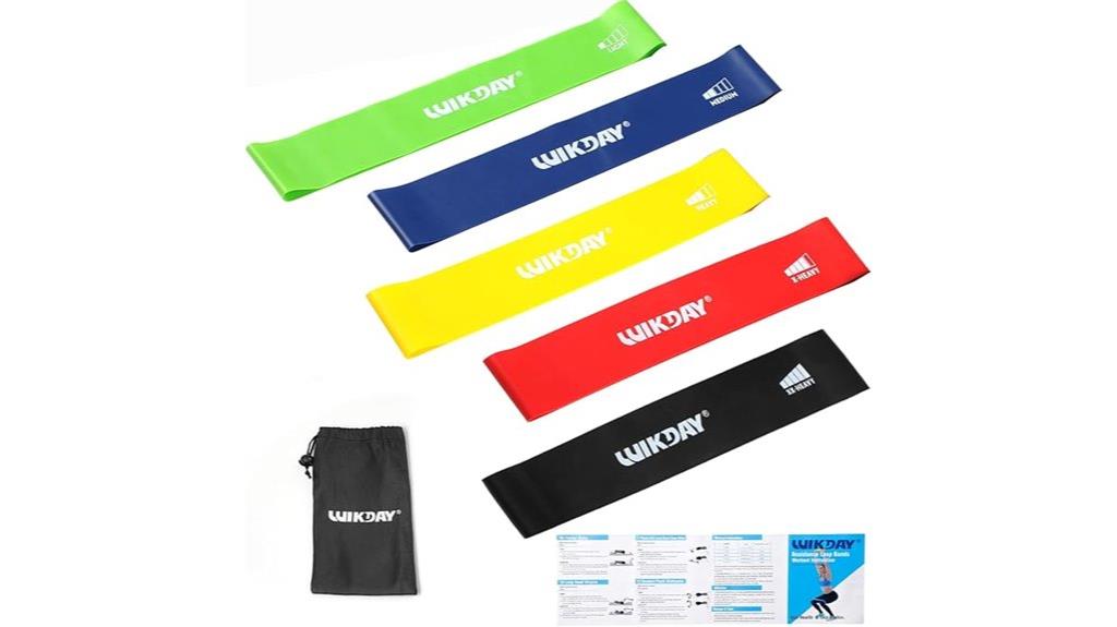 five piece resistance band set