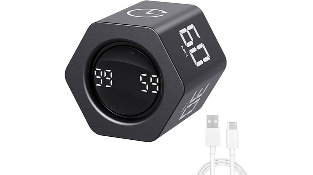 hexagon cube pomodoro timer