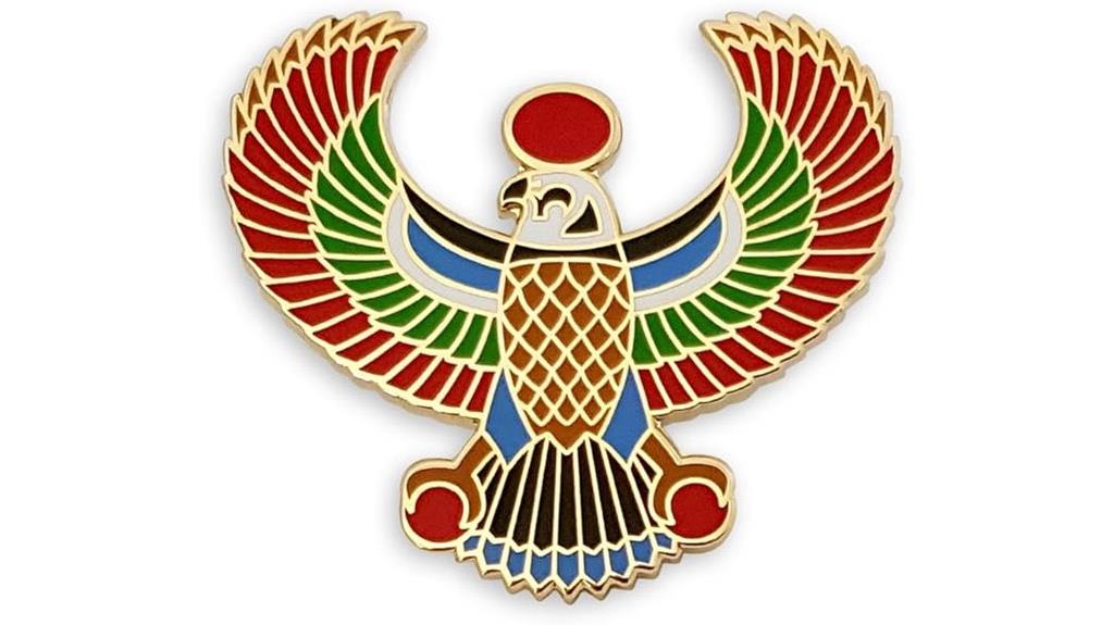 horus falcon enamel pin