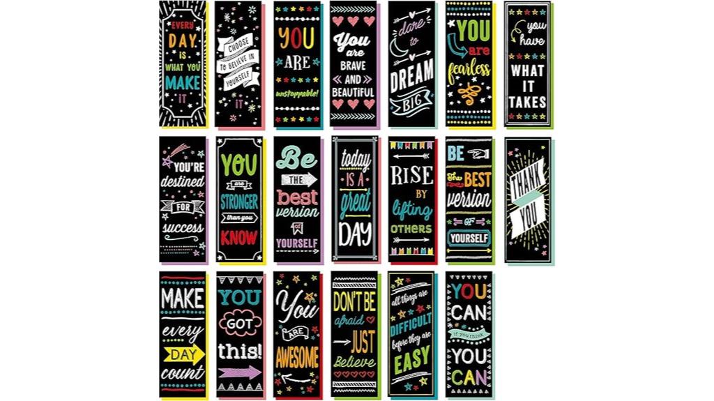 inspirational bookmark set