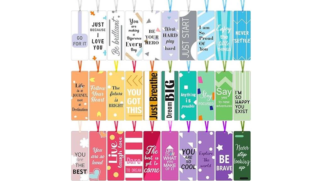 inspirational bookmarks for students
