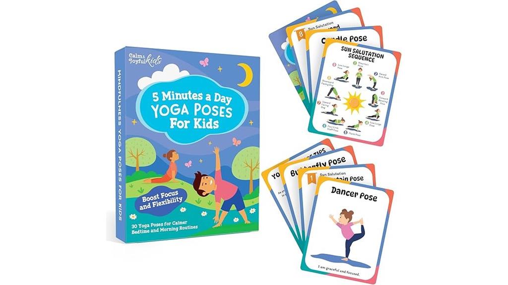 kids yoga pose deck