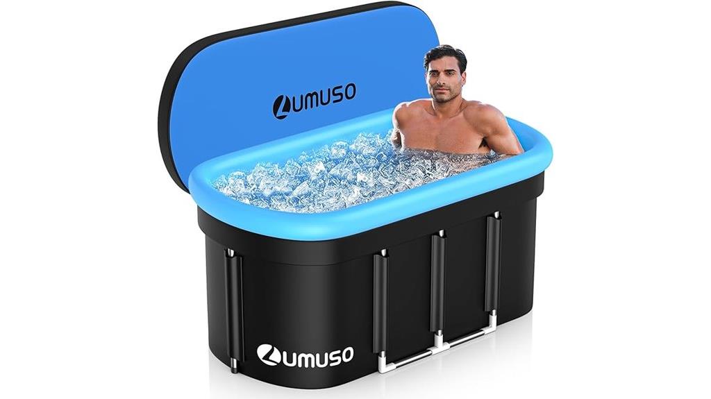 large athlete ice bath