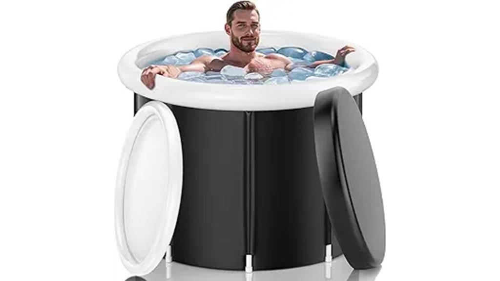 large athlete ice tub