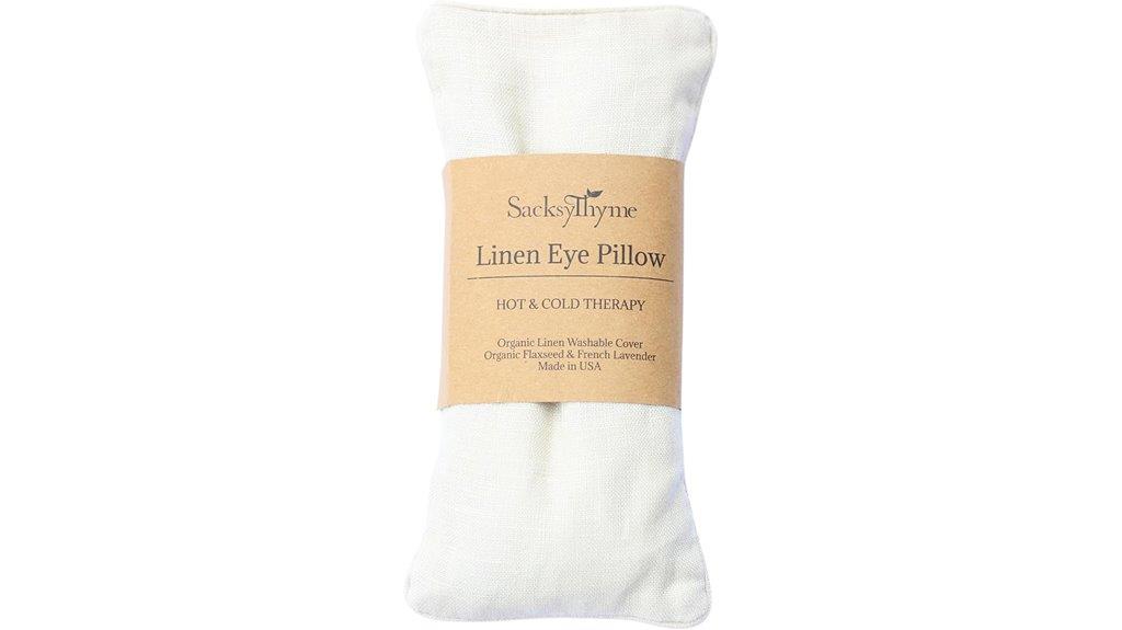 lavender flaxseed linen pillow