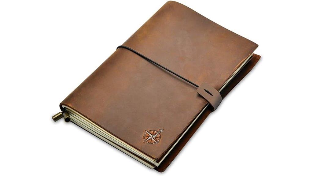 leather travel journal notebook