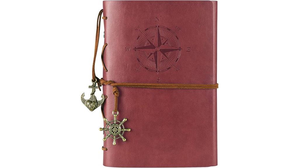 leather vintage embossed journal