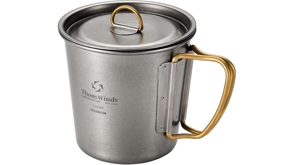 lightweight titanium mug