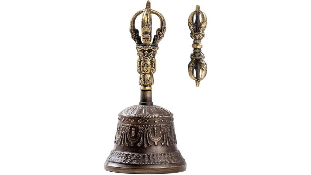 meditation bell and bajra