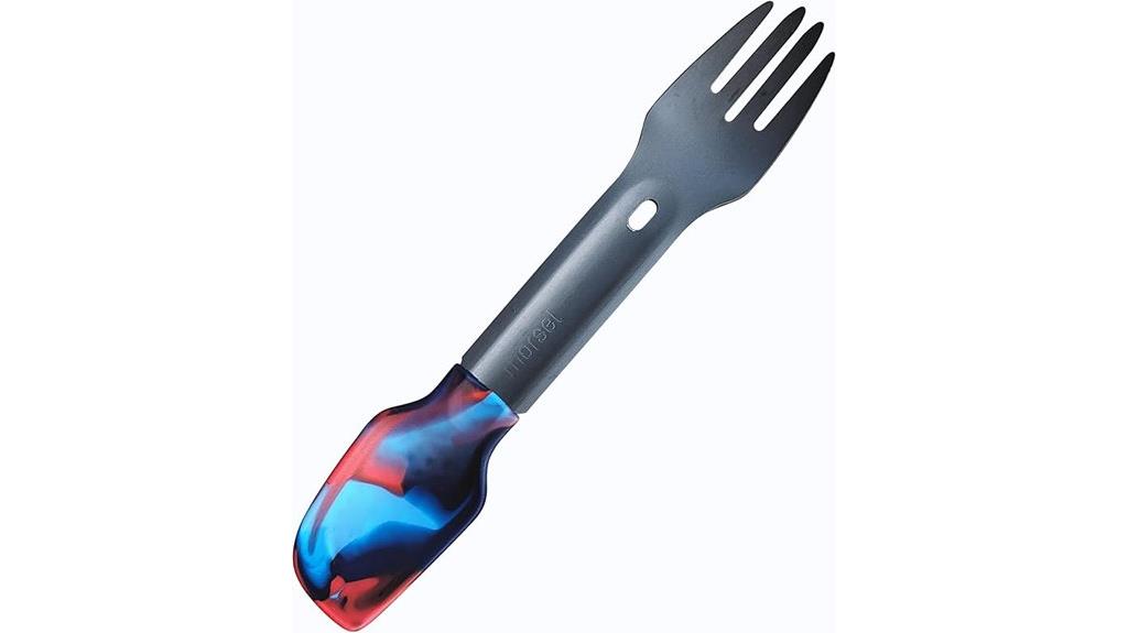 mini metal silicone spork