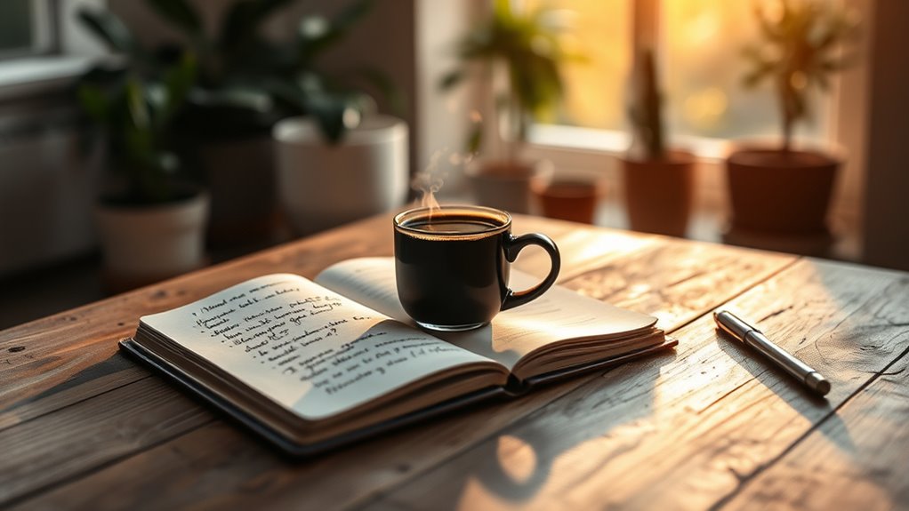 morning reflection and intention setting